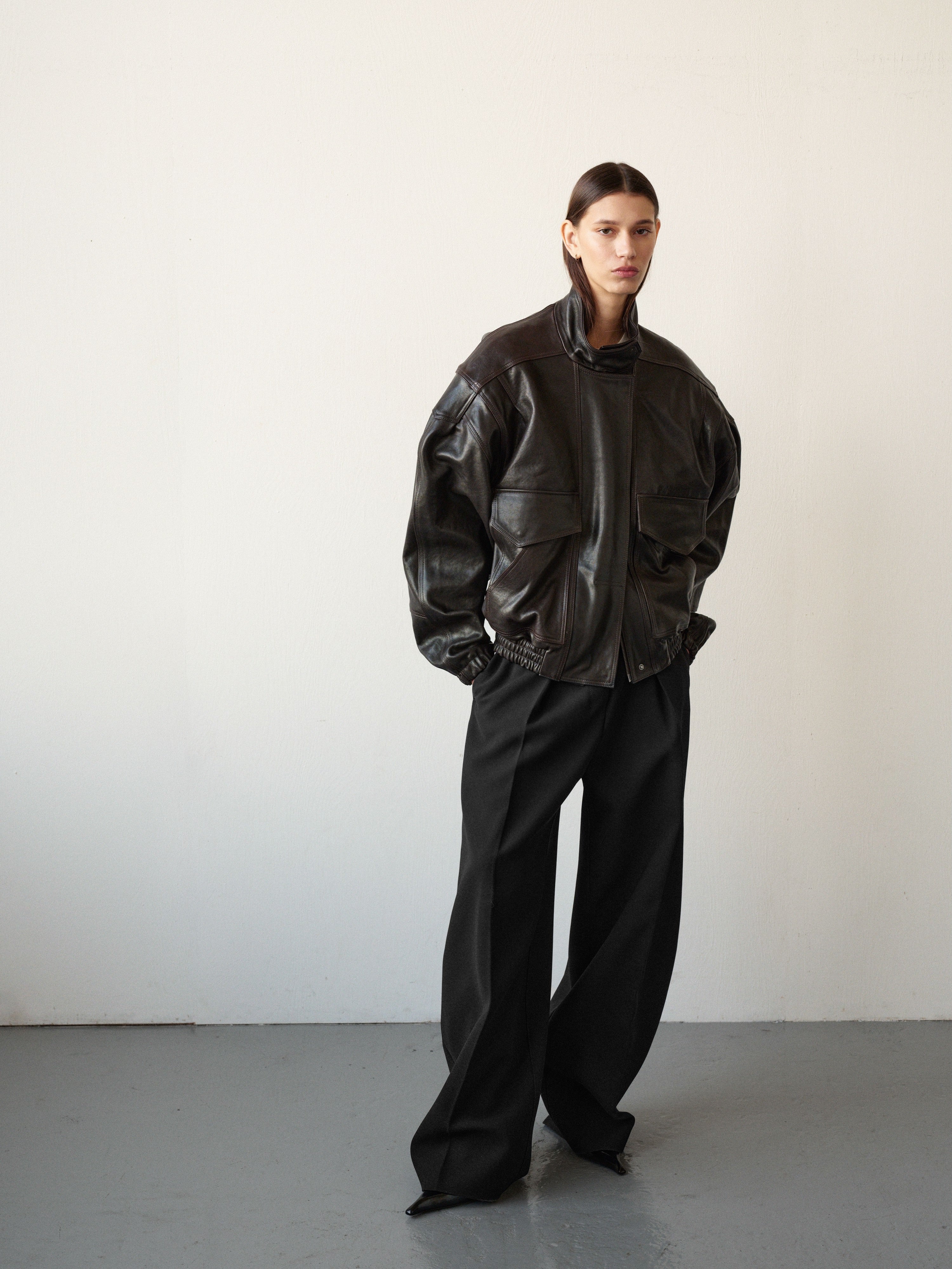 【モーガン蔵人】最終値下げ 90s leather bomber jacket 90' BOMBER LEATHER JACKET IN DARK BROWN – MENTLOVA